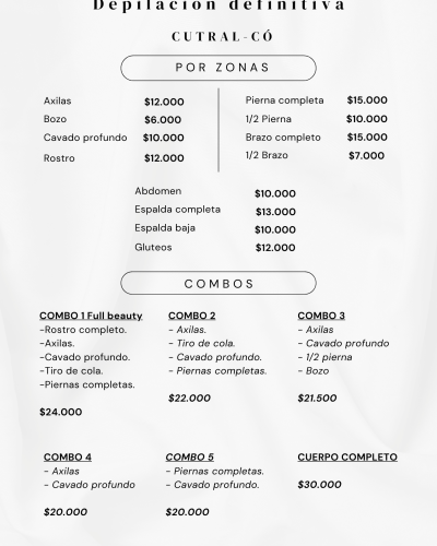 DEPILACIÓN DEFINITIVA LÁSER